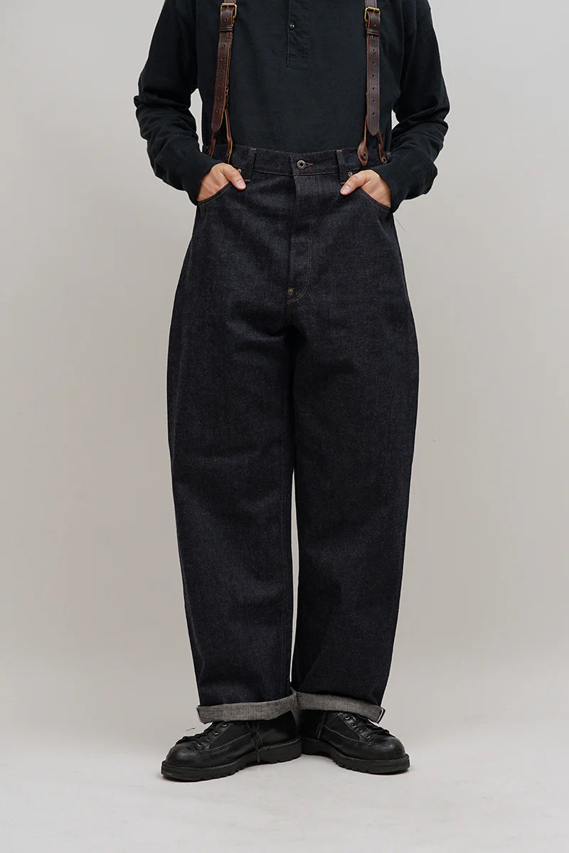 ナイジェルケーボンレイマンデニム(サスペンダー付き) ナイジェル・ケーボン/Nigel Cabourn - レイルマンデニムパンツ