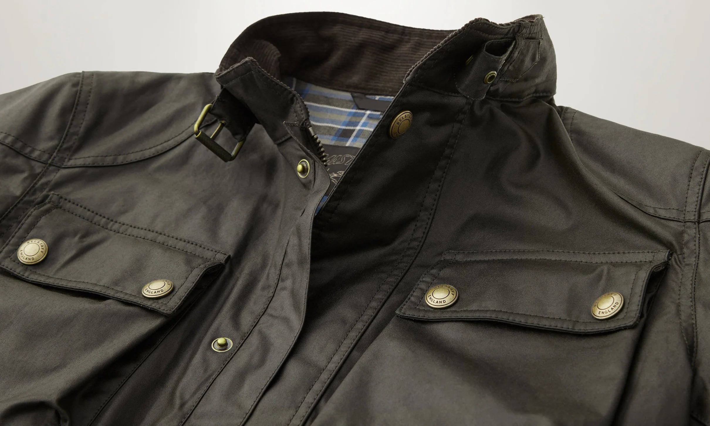 BELSTAFF - RACEMASTER JACKET WAXED COTTON - FADED OLIVE