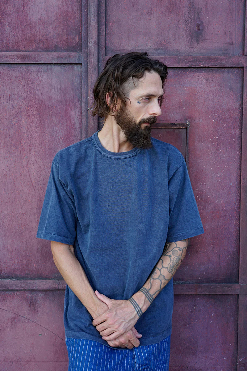 Nigel Cabourn - 7.8oz DOUBLE BINDER T-SHIRT - PIGMENT