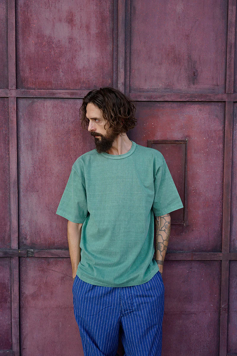 Nigel Cabourn - 7.8oz DOUBLE BINDER T-SHIRT - PIGMENT