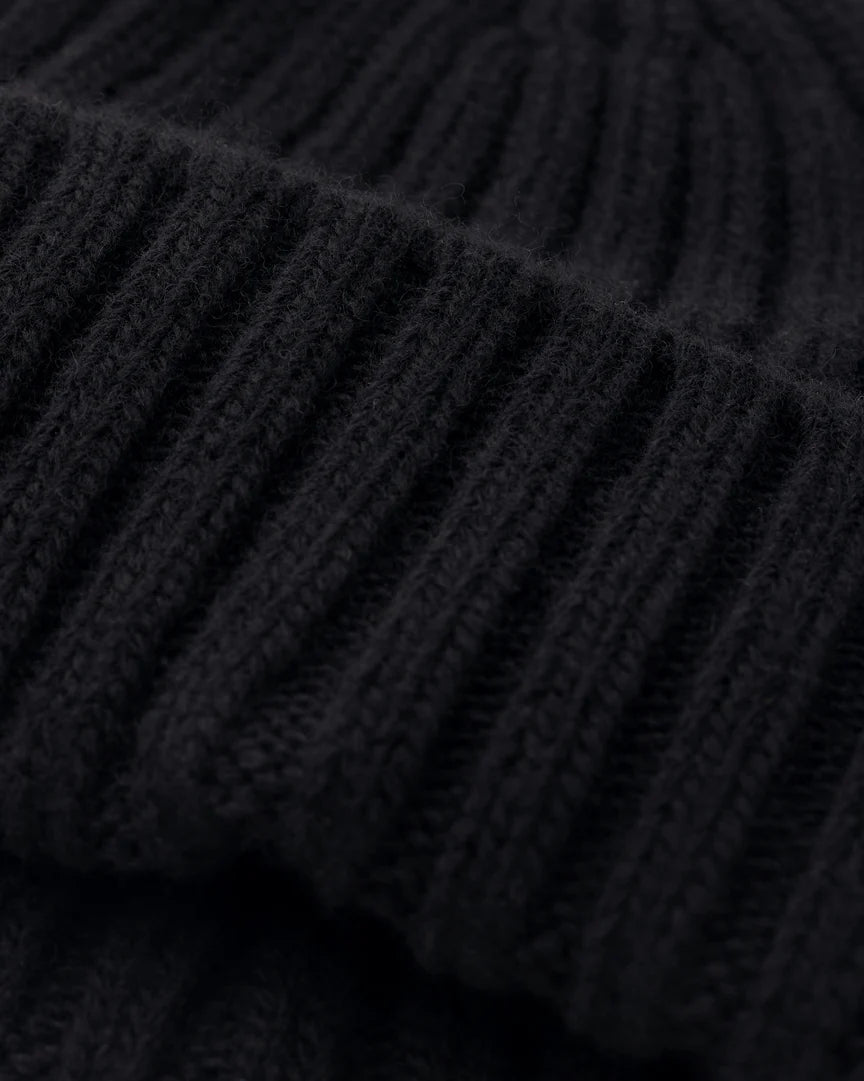 BELSTAFF - WATCH BEANIE HAT - BLACK