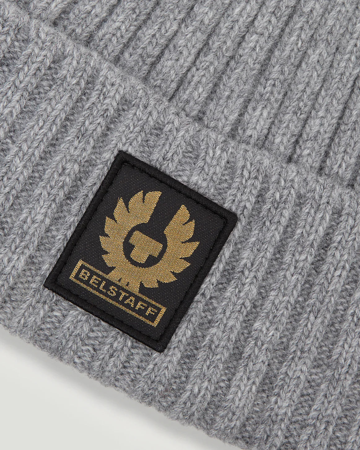 BELSTAFF - WATCH BEANIE HAT - PALE GREY MELANGE