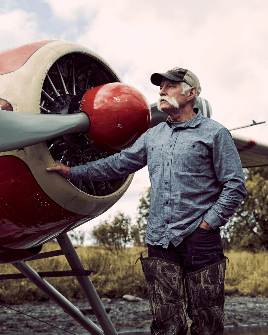 FILSON - CHAMBRAY CPO SHIRT - RINSED INDIGO CHAMBRAY