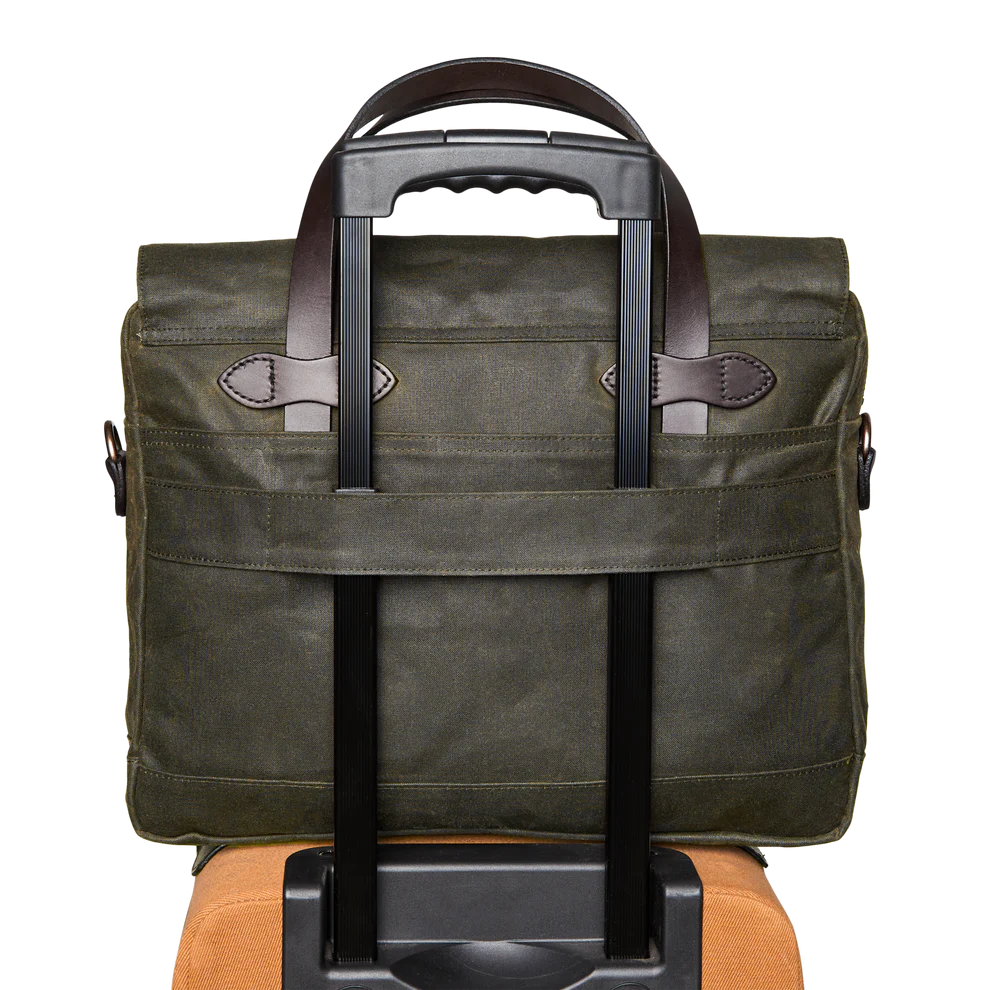 FILSON - 24 HOUR TIN CLOTH BRIEFCASE - OTTER GREEN