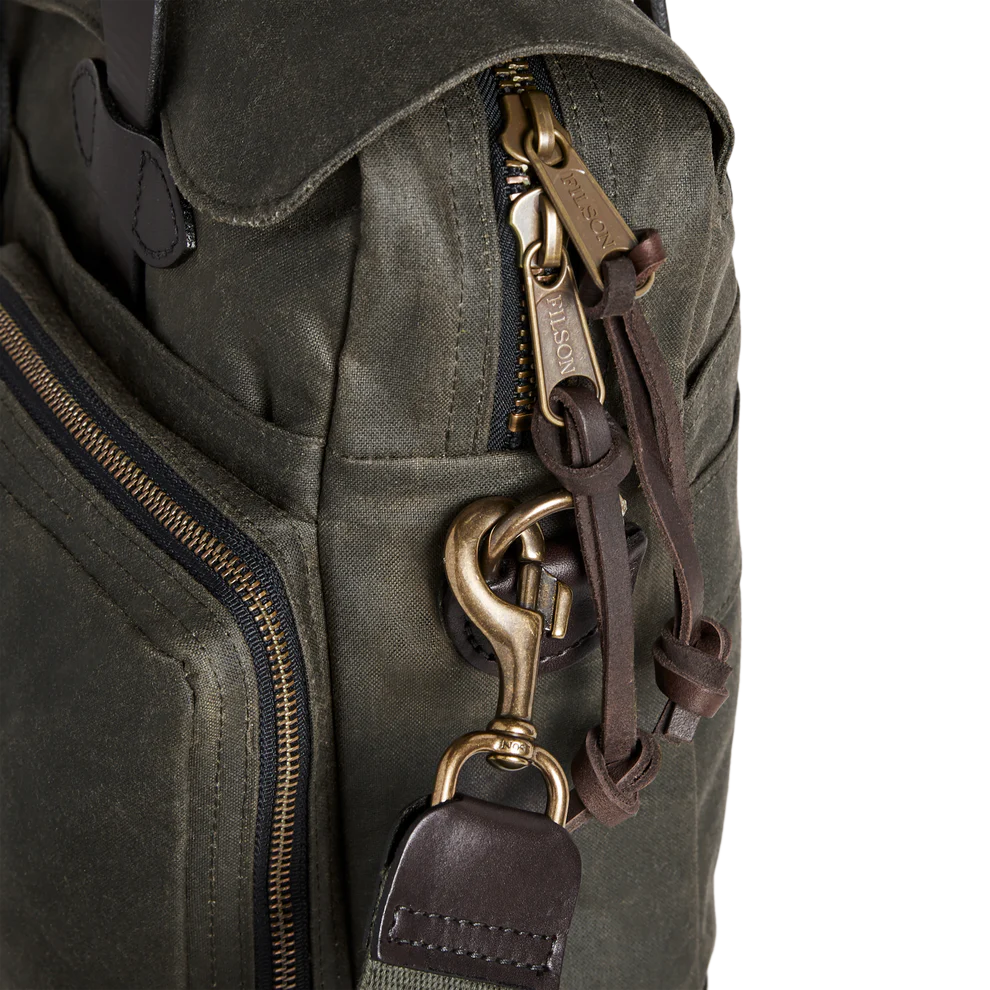 FILSON - 24 HOUR TIN CLOTH BRIEFCASE - OTTER GREEN