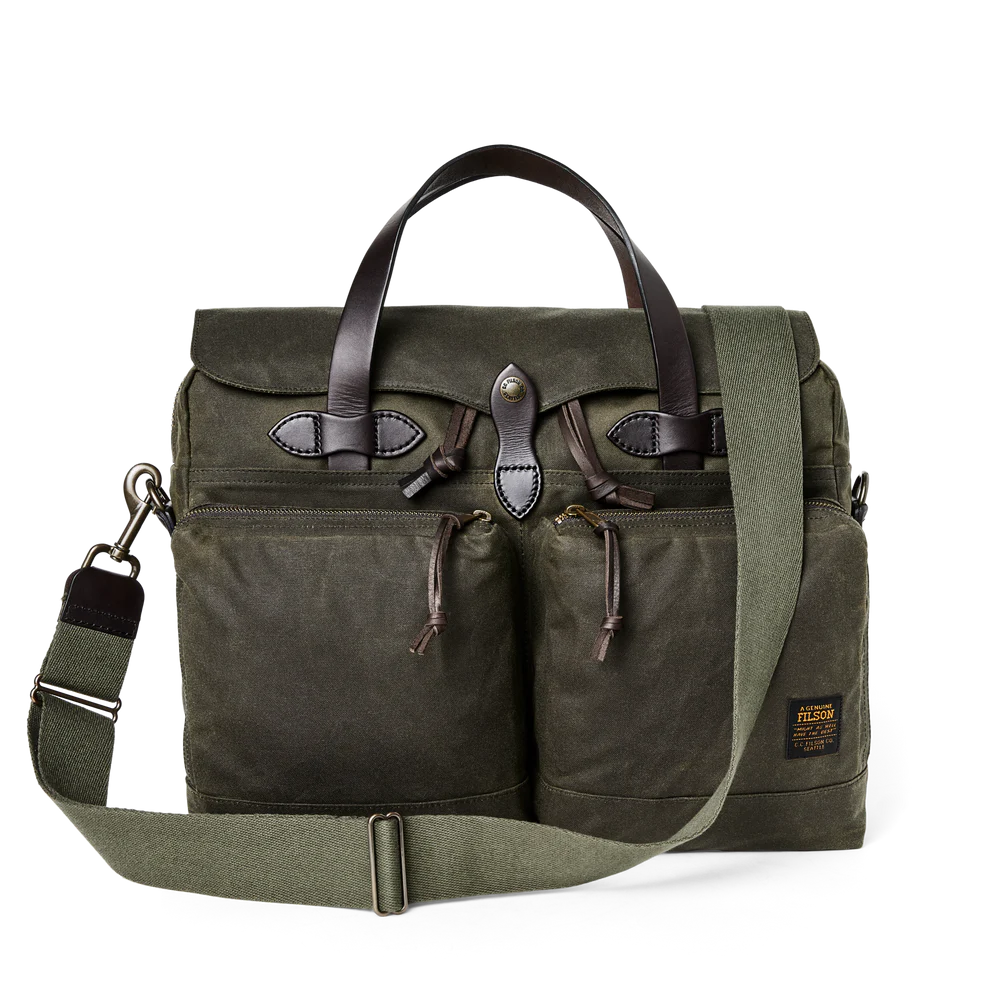 FILSON - 24 HOUR TIN CLOTH BRIEFCASE - OTTER GREEN