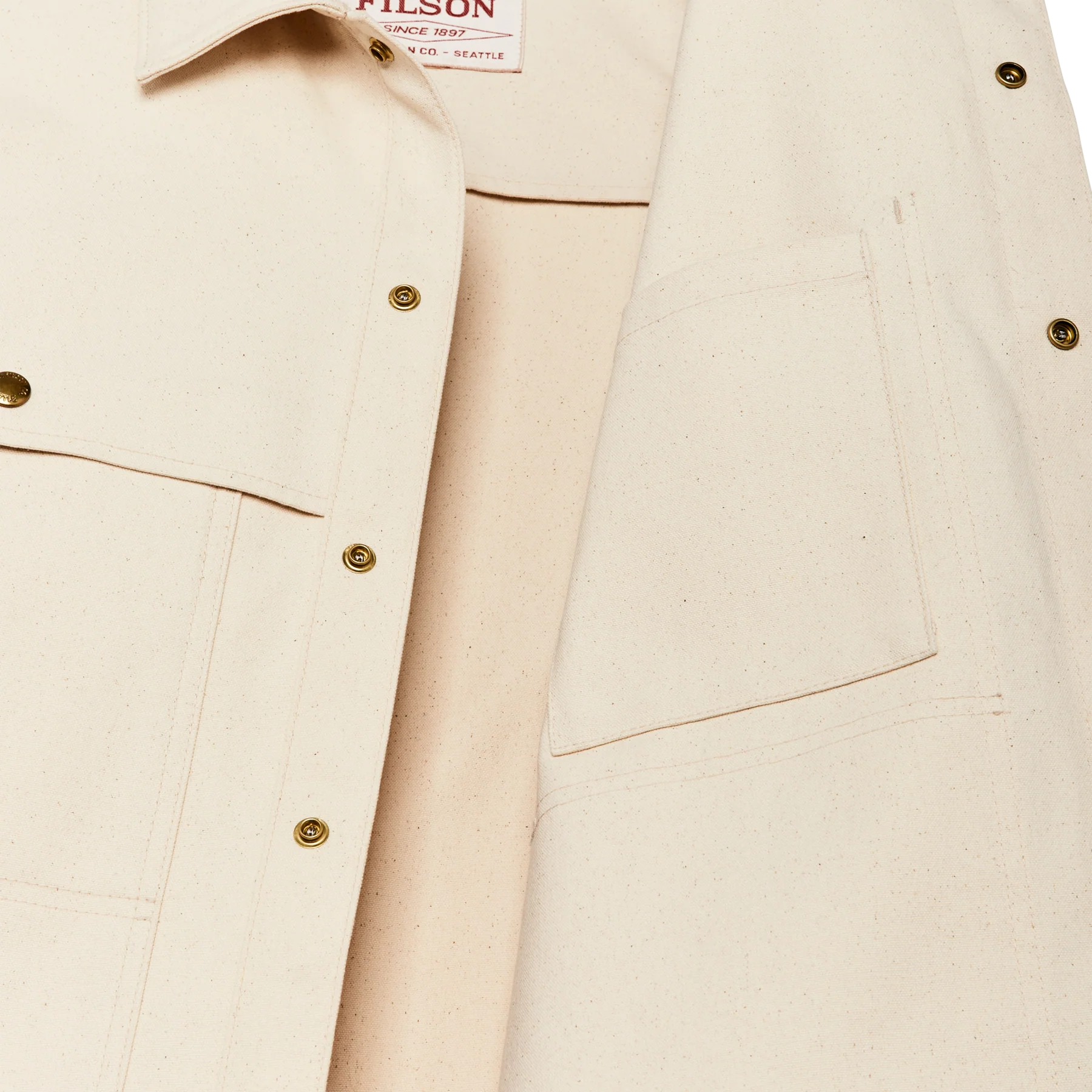 FILSON - DRY TIN CLOTH FORESTER JAC SHIRT - NATURAL SEED