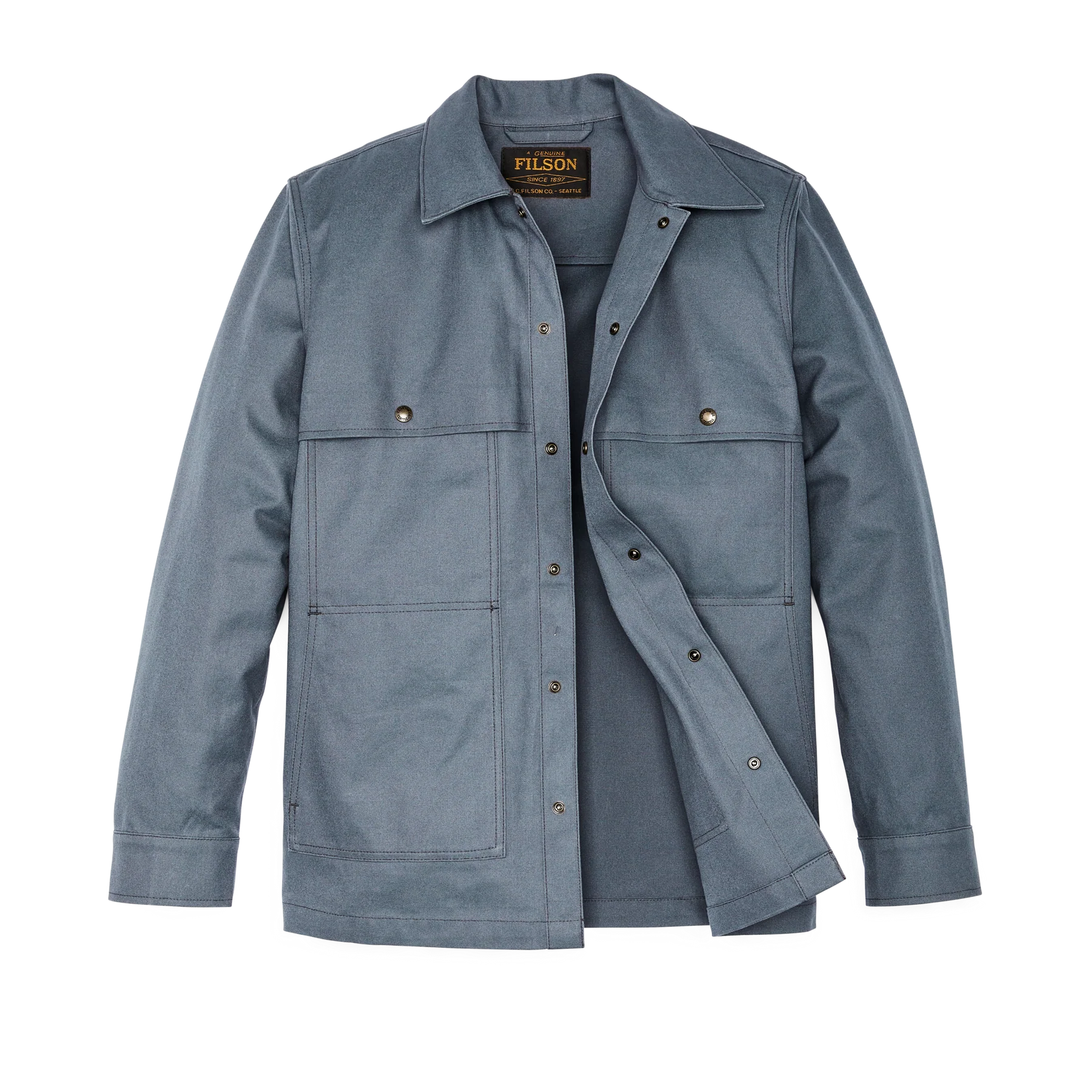 FILSON - DRY TIN CLOTH FORESTER JAC SHIRT - STORM BLUE