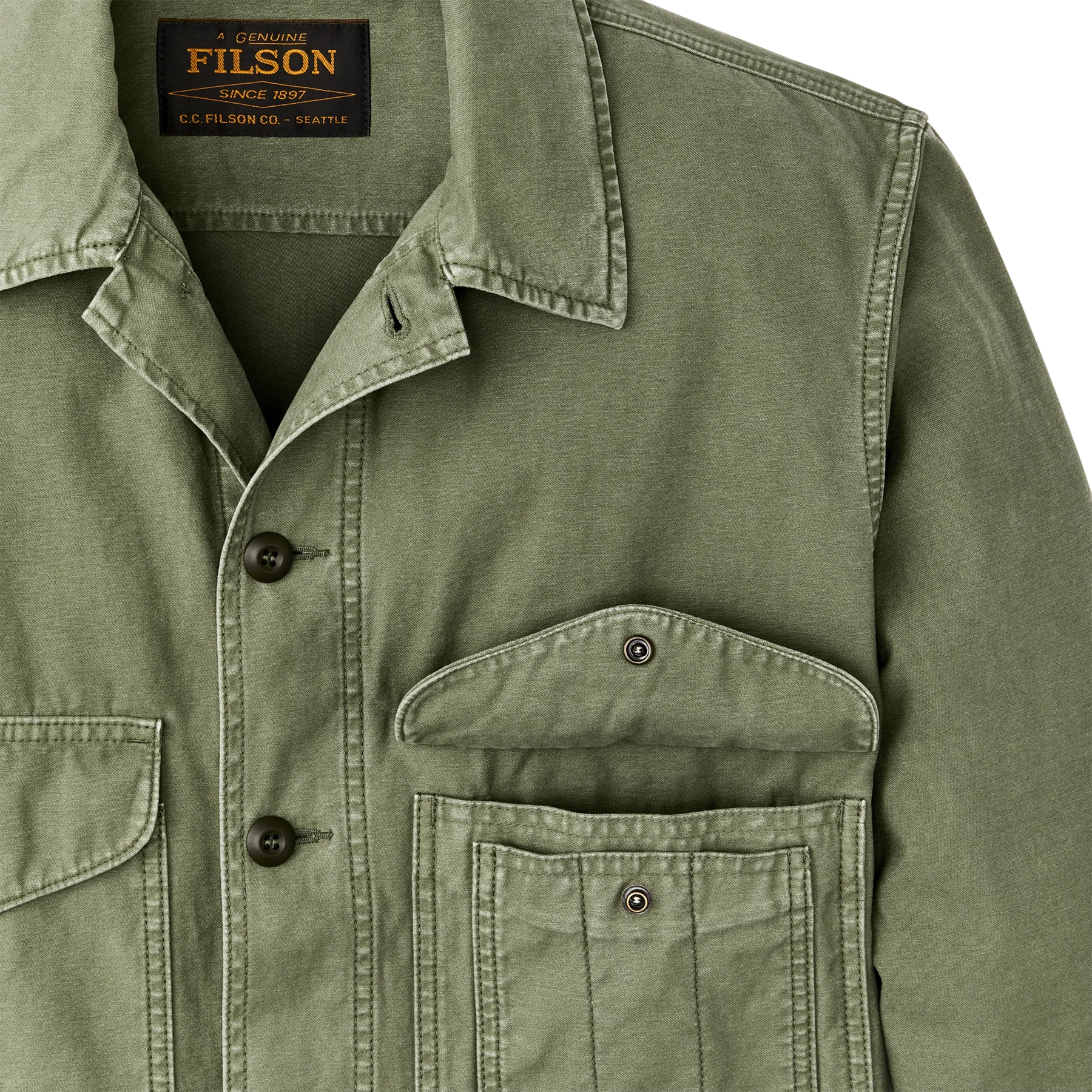 FILSON - FIELD CRUISER JACKET - WASHED FATIGUE GREEN