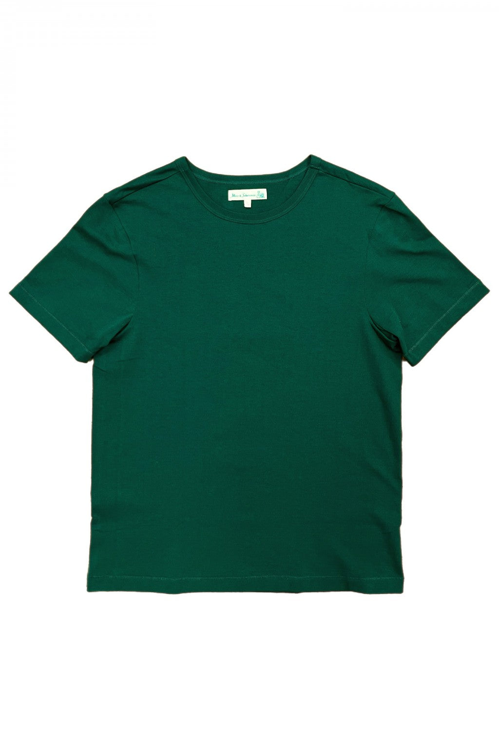 Merz b.Schwanen - 215 LOOPWHEELED TEE - CLASSIC GREEN