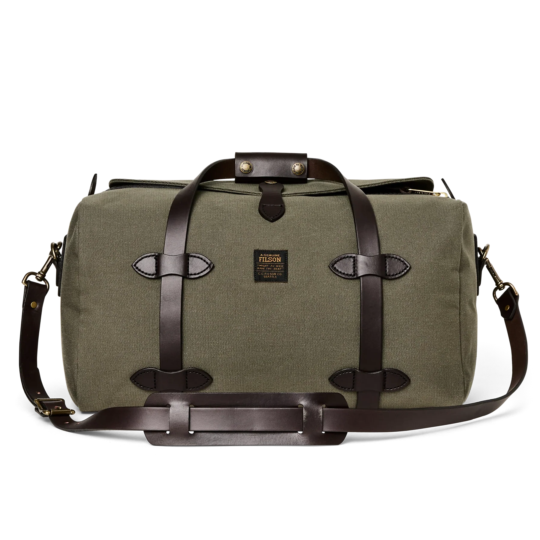 FILSON - SMALL RUGGED TWILL DUFFLE BAG - OTTER GREEN