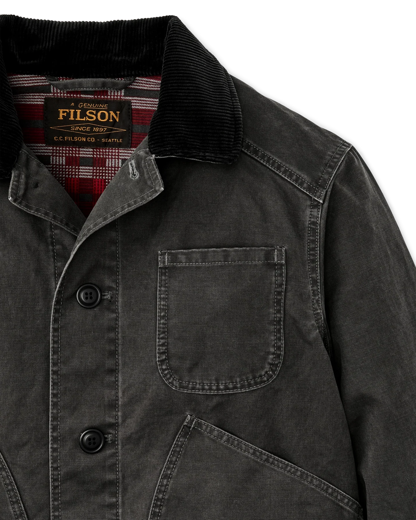 FILSON - CANVAS OUTFITTER JACKET - PEAT