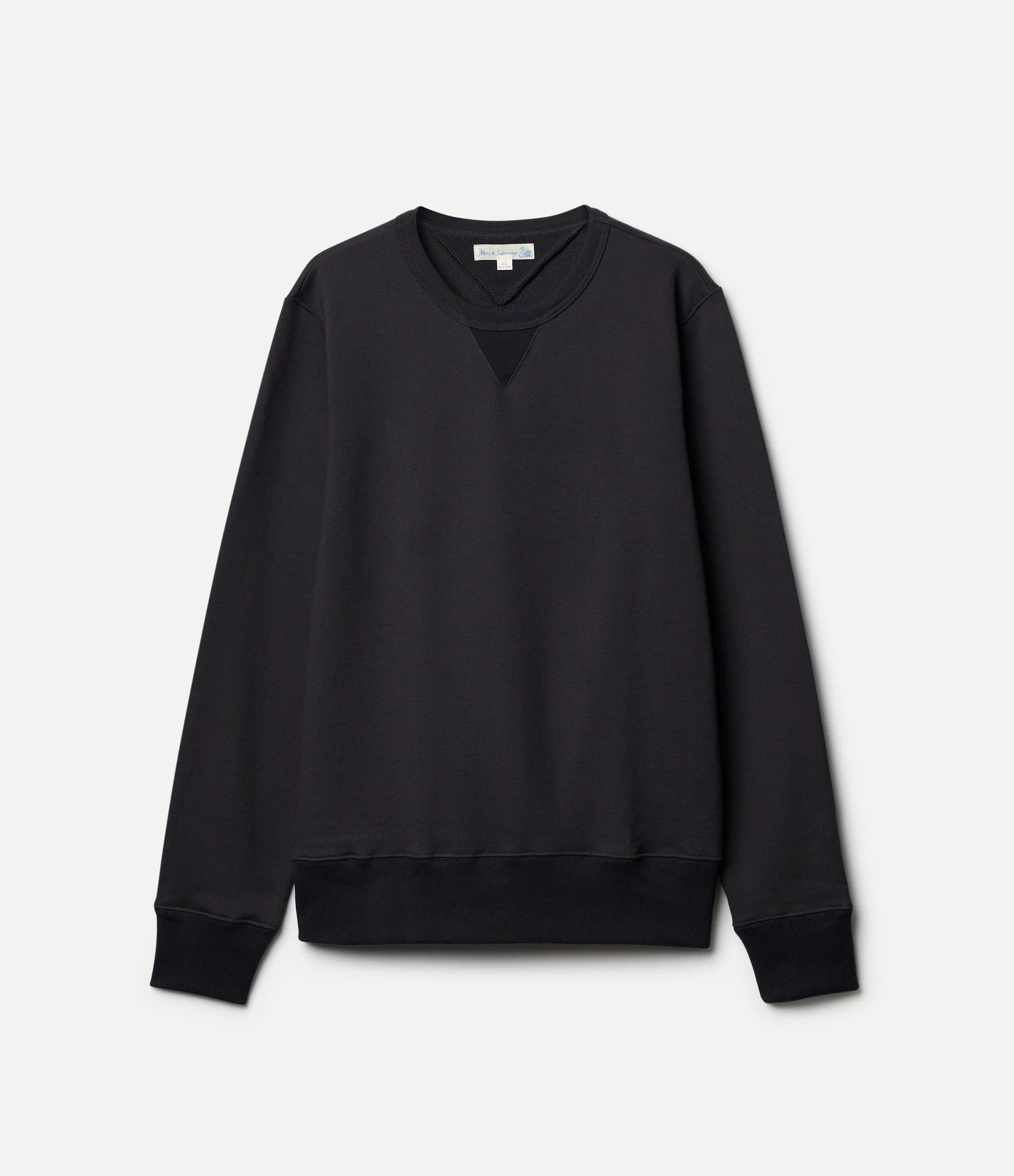 Merz b.Schwanen - 3M46 VINTAGE MACHINE FLEECE CLASSIC FIT SWEATSHIRT - CHARCOAL