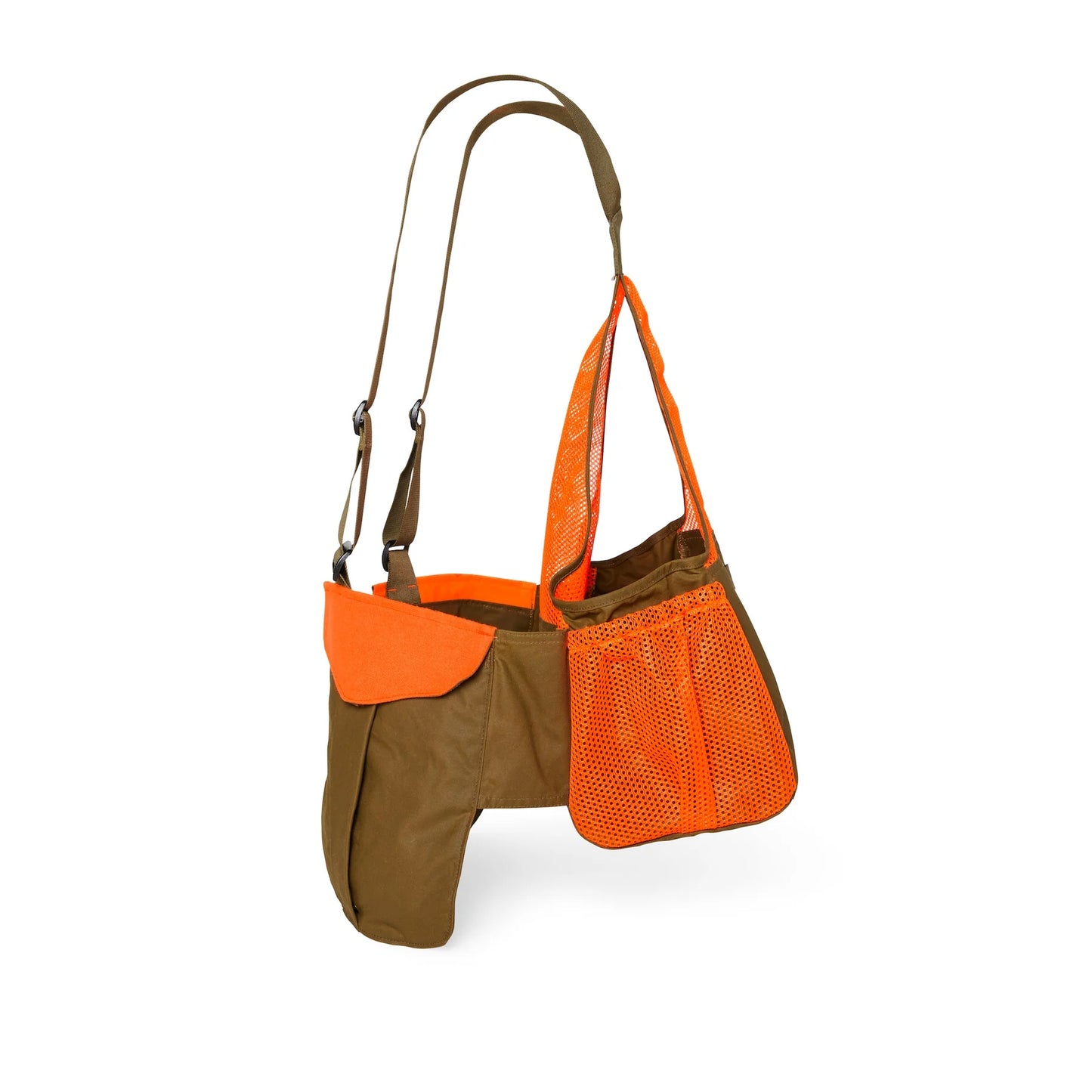 FILSON - MESH GAME BAG - DARK TAN / BLAZE ORANGE