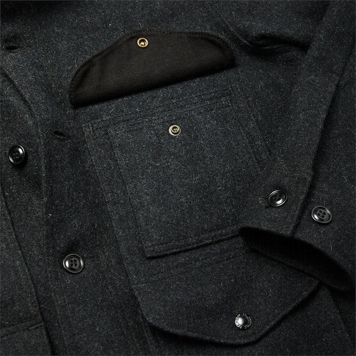 FILSON - MACKINAW WOOL CRUISER JACKET - CHARCOAL