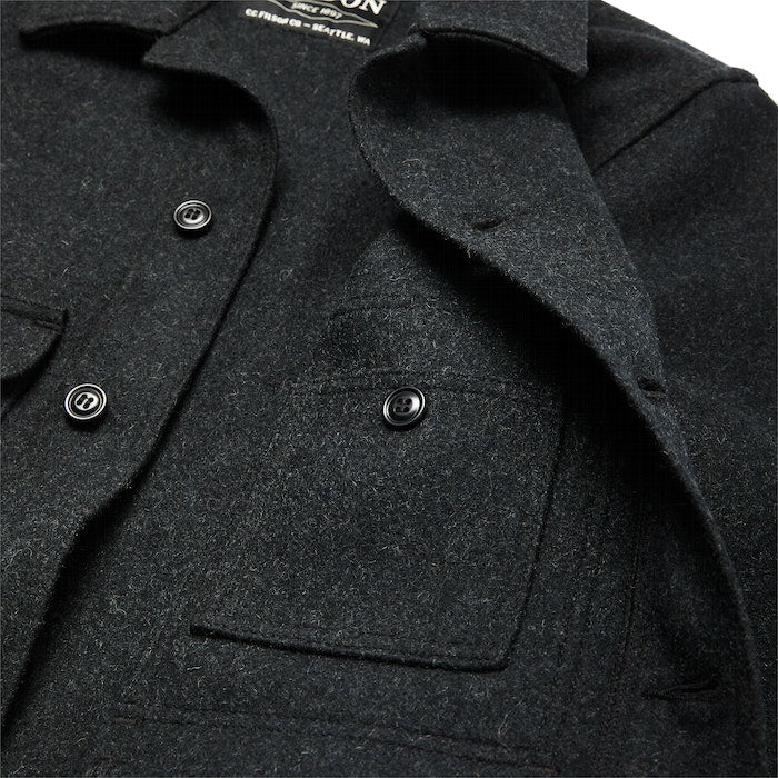 FILSON - MACKINAW WOOL CRUISER JACKET - CHARCOAL
