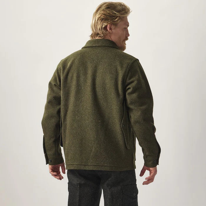 FILSON - MACKINAW WOOL CRUISER JACKET - FOREST GREEN