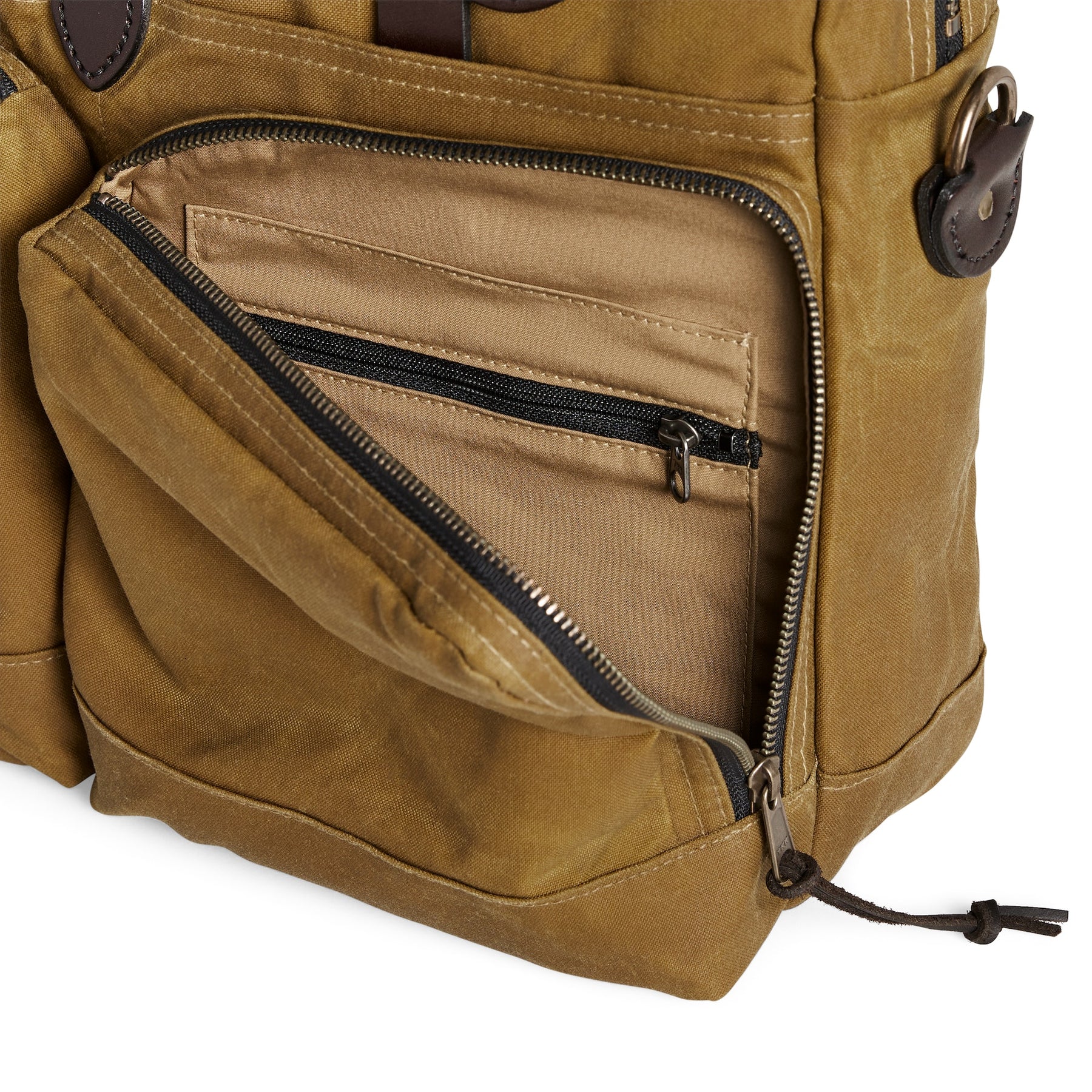 FILSON - 24 HOUR TIN CLOTH BRIEFCASE - DARK TAN