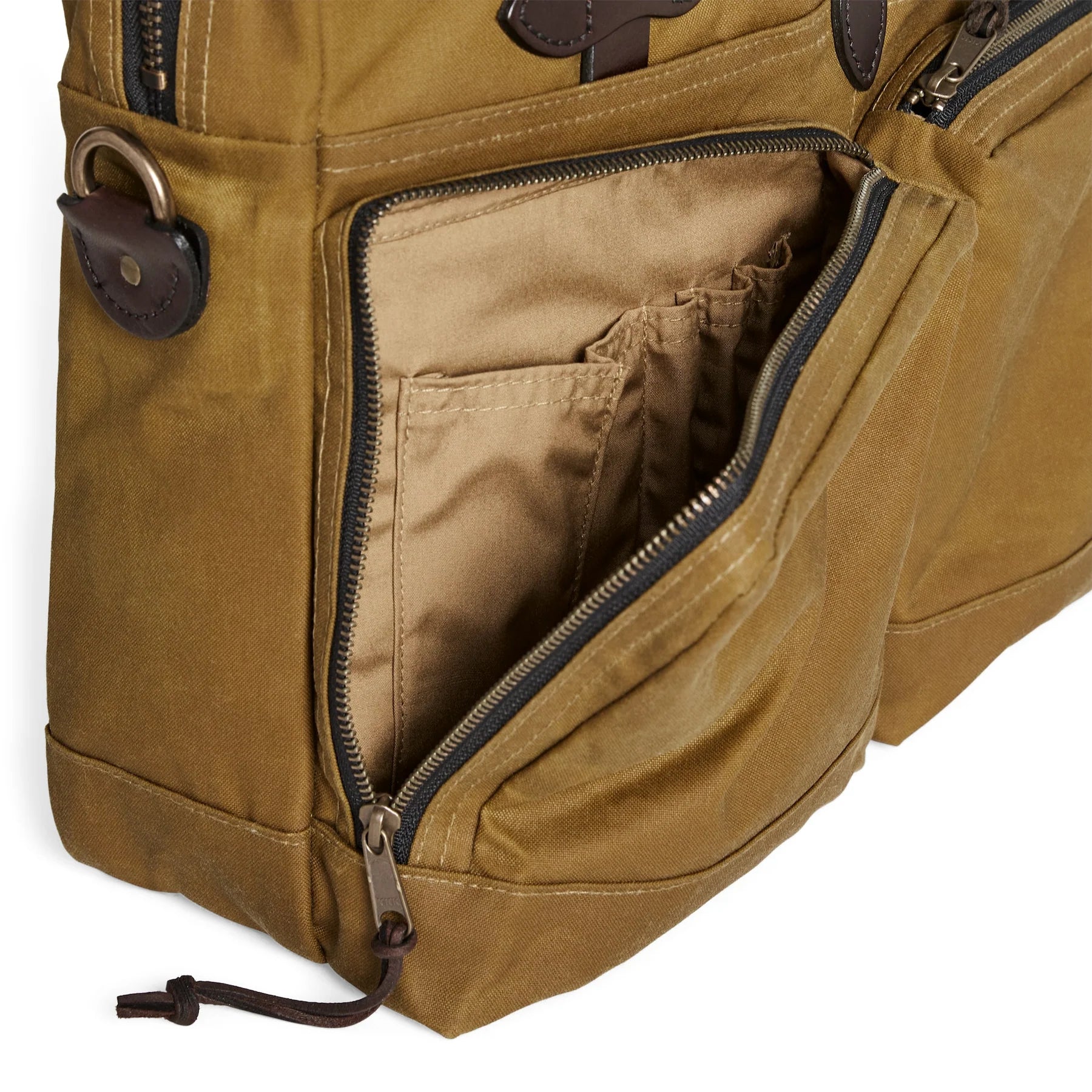 FILSON - 24 HOUR TIN CLOTH BRIEFCASE - DARK TAN
