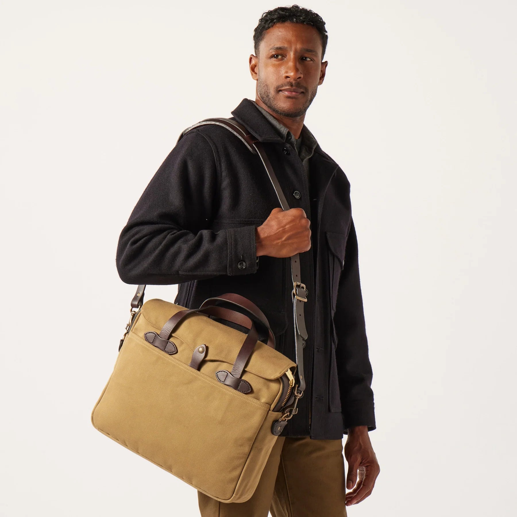 FILSON - RUGGED TWILL ORIGINAL BRIEFCASE - TAN
