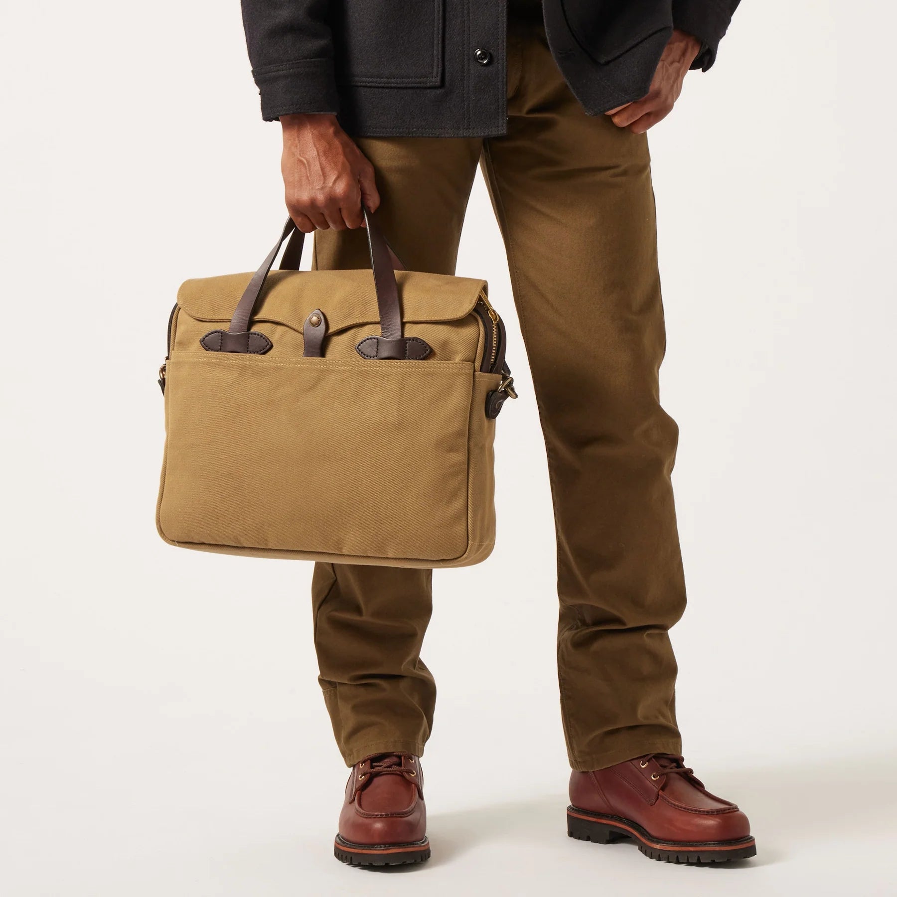 FILSON - RUGGED TWILL ORIGINAL BRIEFCASE - TAN