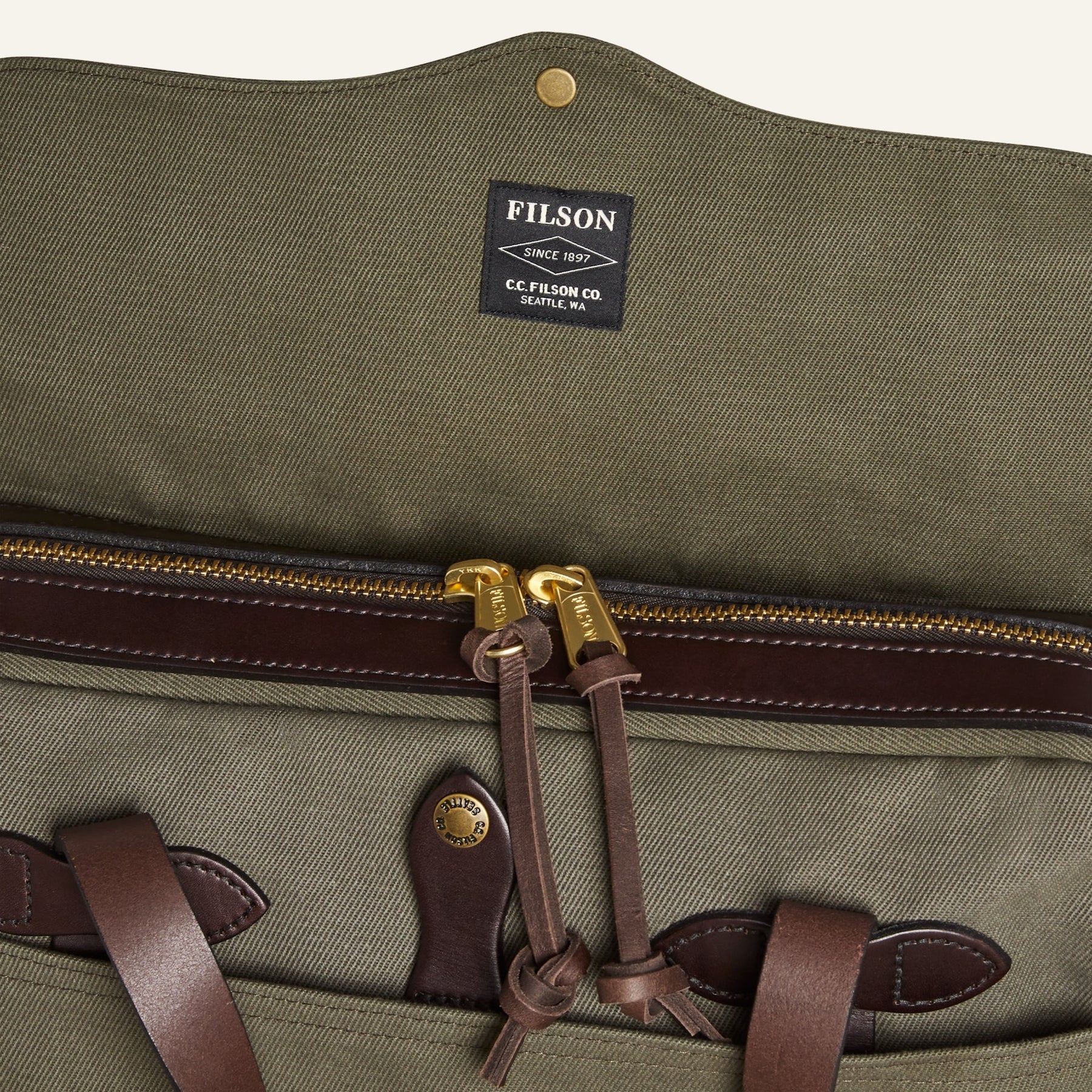 FILSON - RUGGED TWILL ORIGINAL BRIEFCASE - OTTER GREEN