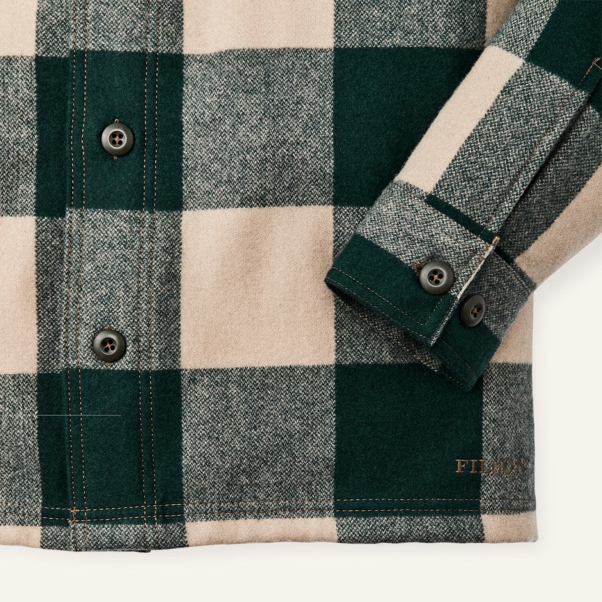 FILSON - JAC SHIRT - PINE / BEIGE CHECK