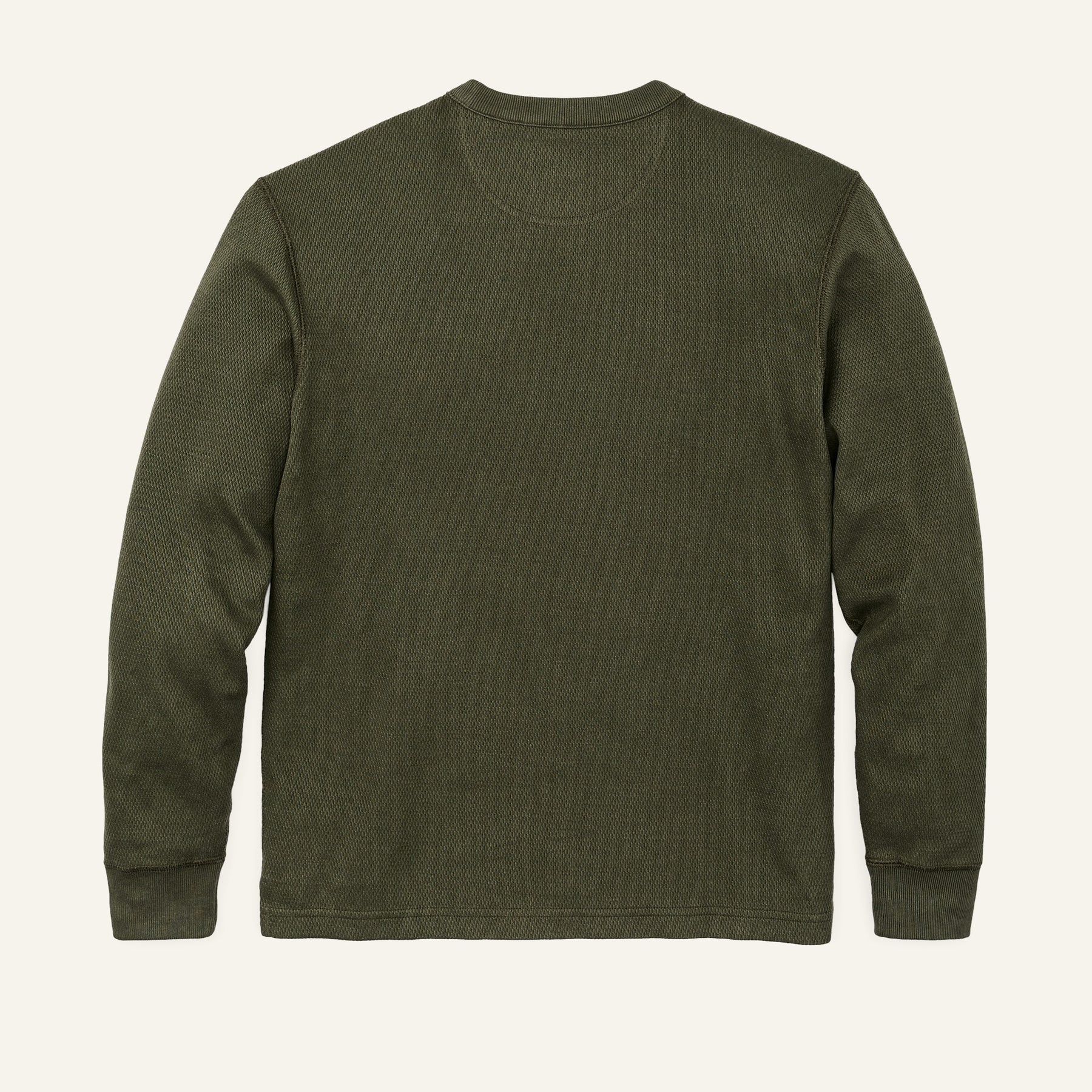 FILSON - WAFFLE KNIT THERMAL CREW - OLIVE
