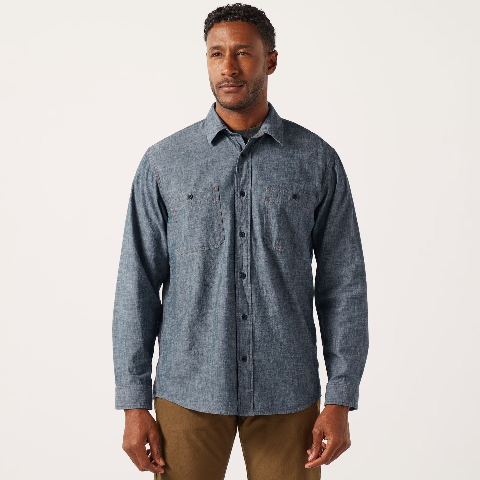 FILSON - CHAMBRAY CPO SHIRT - RINSED INDIGO CHAMBRAY