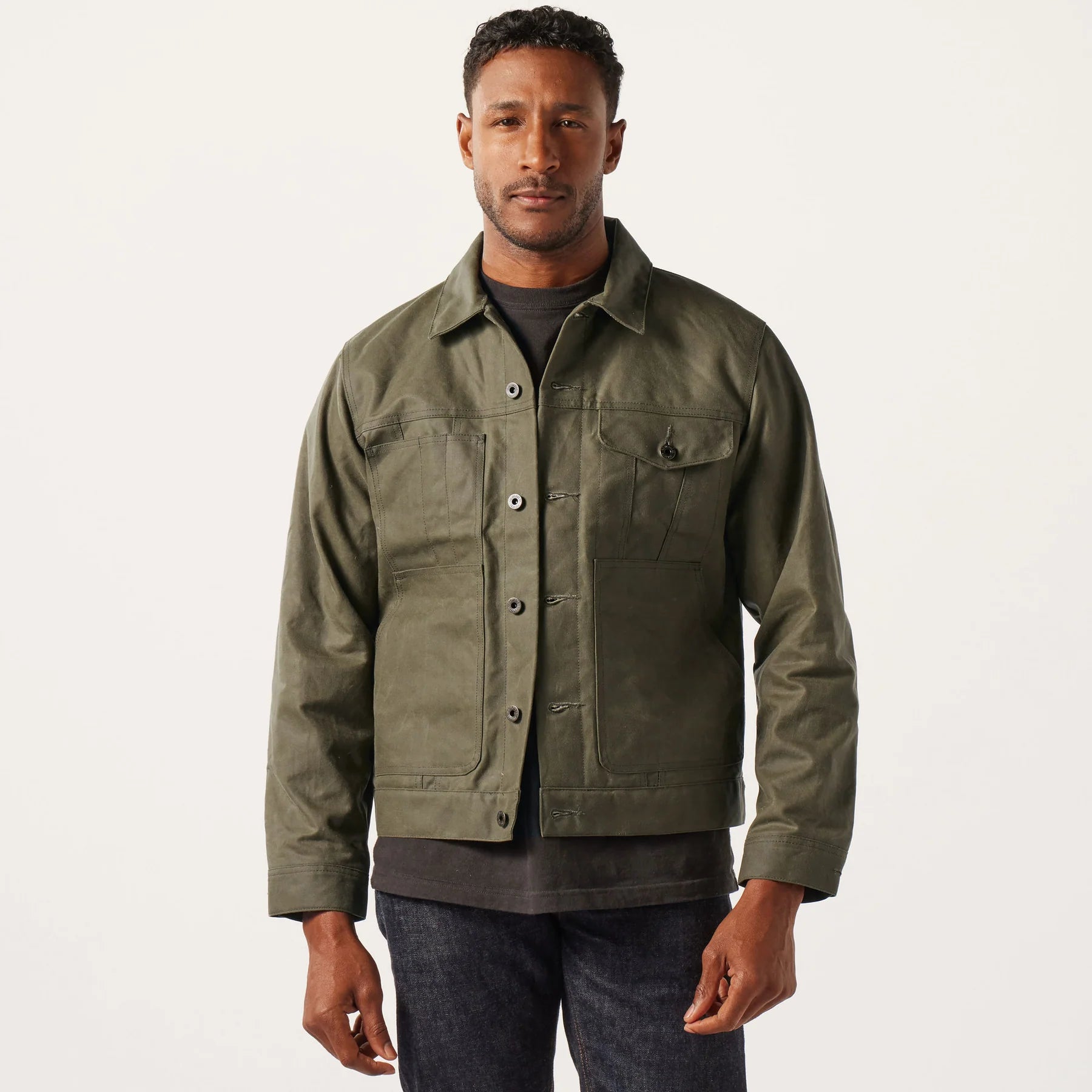 FILSON - TIN CLOTH SHORT LINED CRUISER - MILITARY GREEN