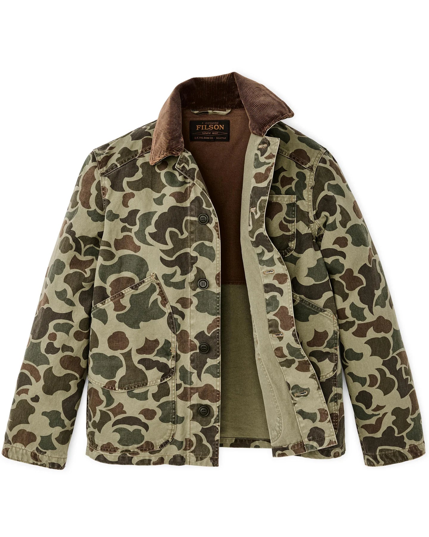 FILSON - CANVAS OUTFITTER JACKET - TUNDRA SHRUB CAMO