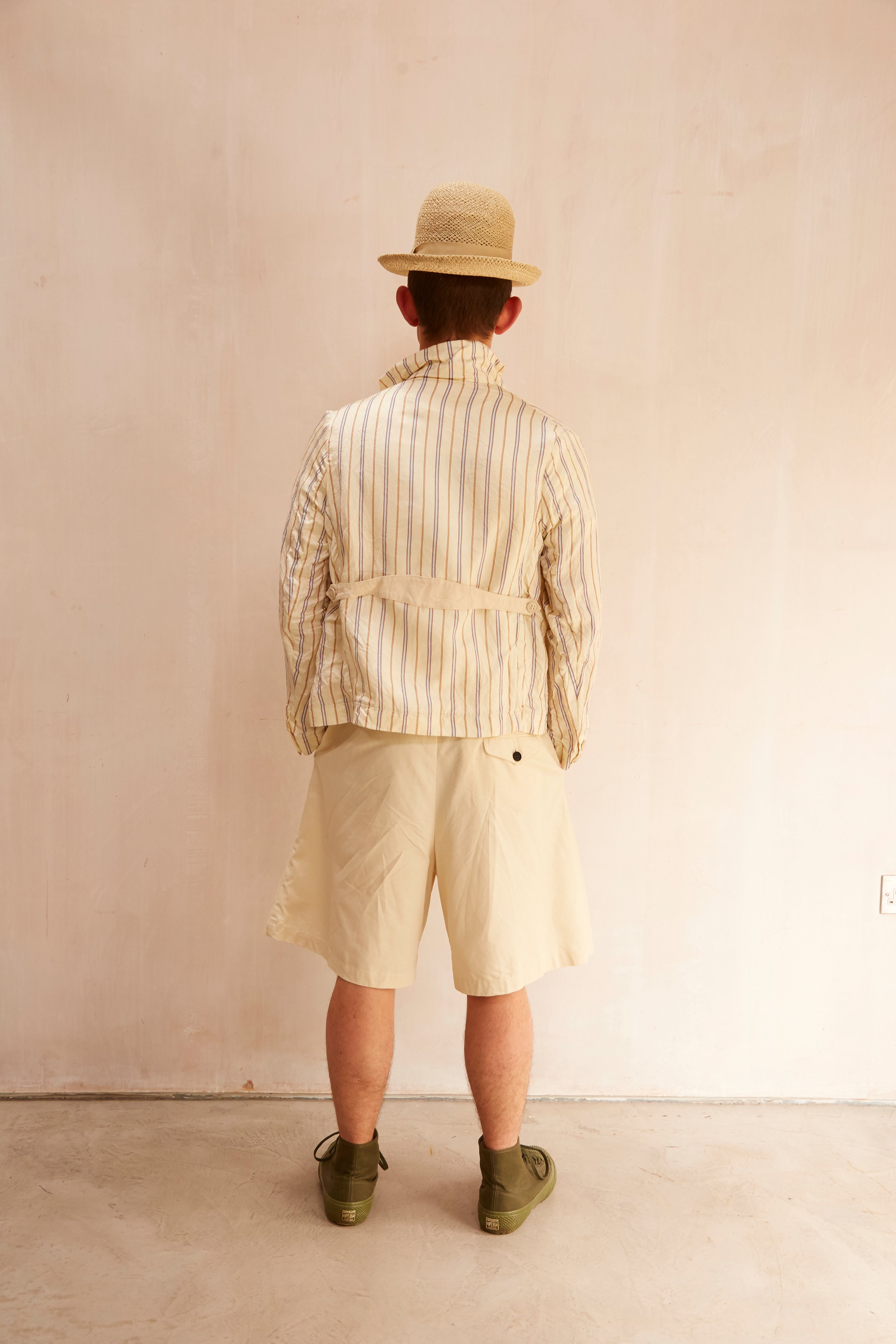 HACKNEY UNION WORKHOUSE - ORBAL WIDE SHORT - CREAM WASHED