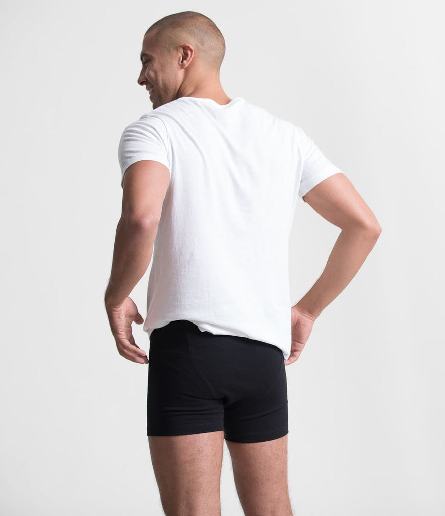 Merz b.Schwanen - 255 - BOXER BRIEF BUTTON FLY DEEP BLACK