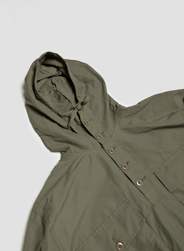 Nigel Cabourn LYBRO - TRACK SMOCK IN ARMY - COTTON NYLON