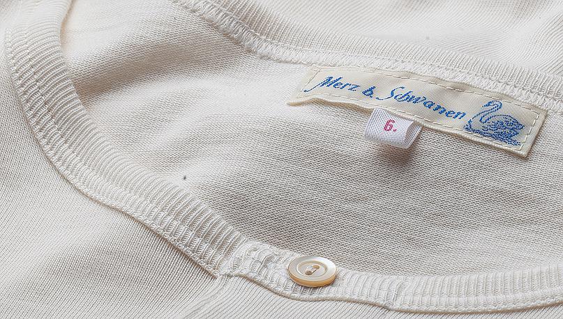 Merz b.Schwanen - 206 LOOPWHEELED HENLEY 7.2oz - NATURE