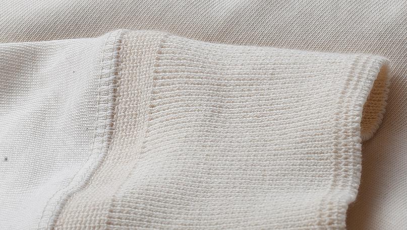 Merz b.Schwanen - 206 LOOPWHEELED HENLEY 7.2oz - NATURE