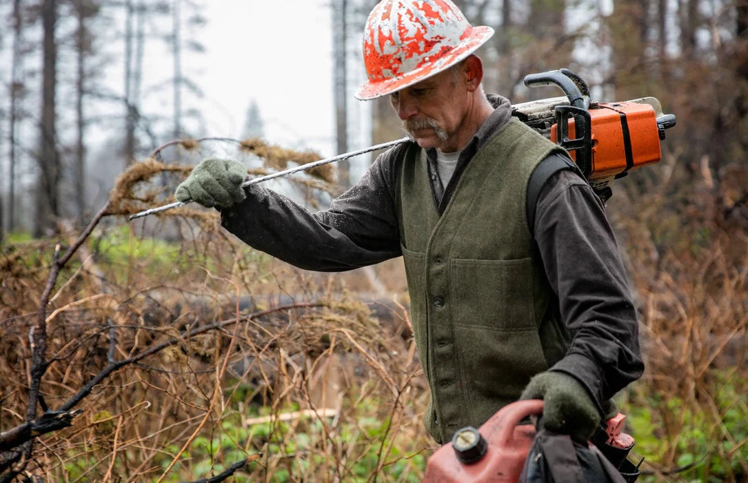 FILSON - MACKINAW WOOL VEST - FOREST GREEN