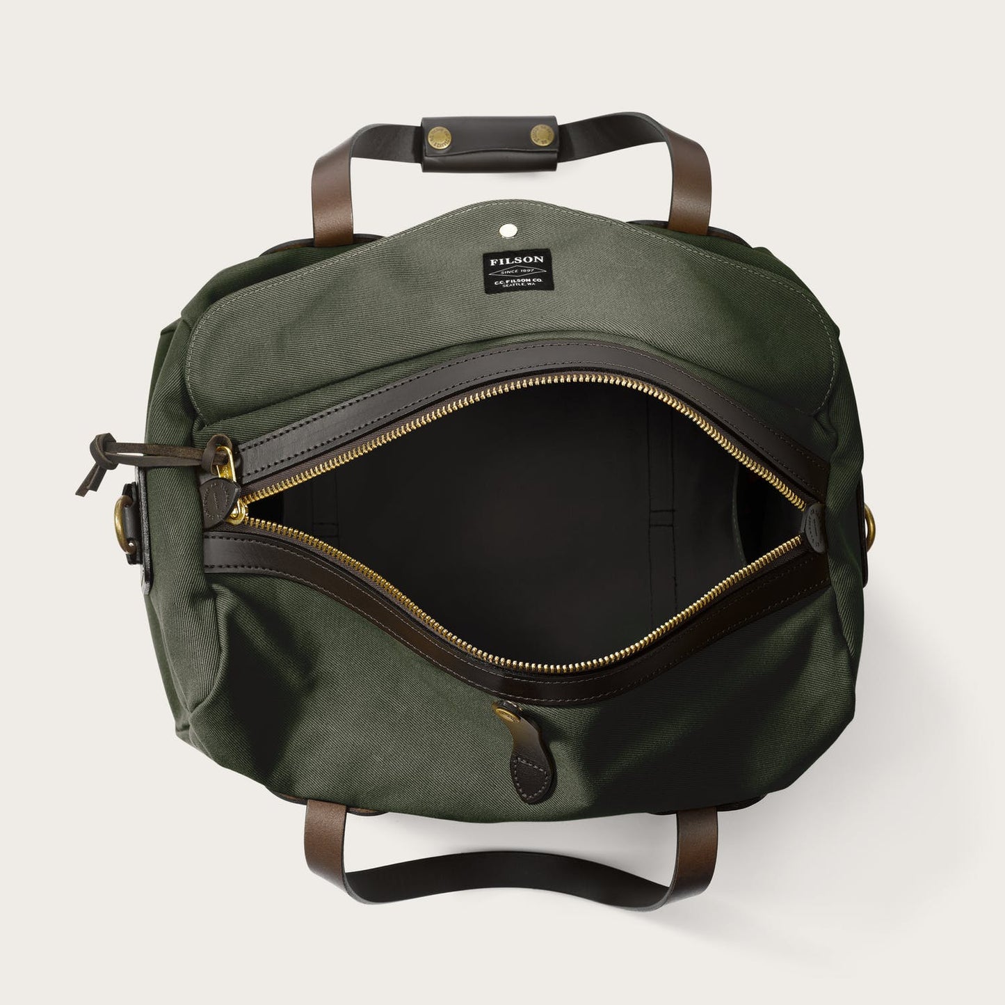 FILSON -MEDIUM RUGGED TWILL DUFFLE BAG - OTTER GREEN