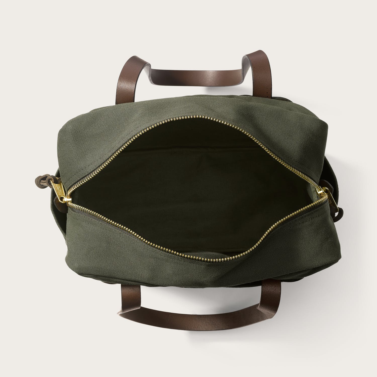 FILSON - RUGGED TWILL TOTE BAG WITH ZIPPER - OTTER GREEN