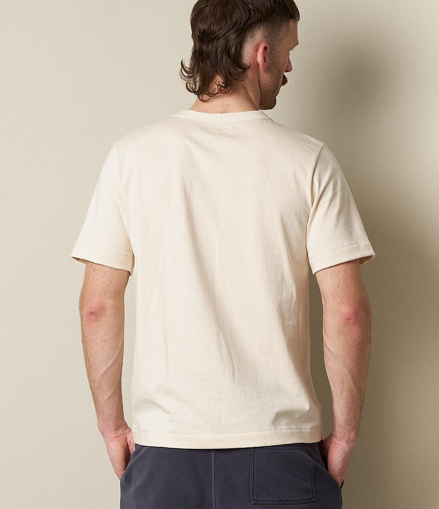 Merz b.Schwanen - 214 LOOPWHEELED TEE RELAXED FIT - NATURE