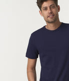 Merz b.Schwanen - 215 CREW NECK TEE 8.6oz - INK BLUE