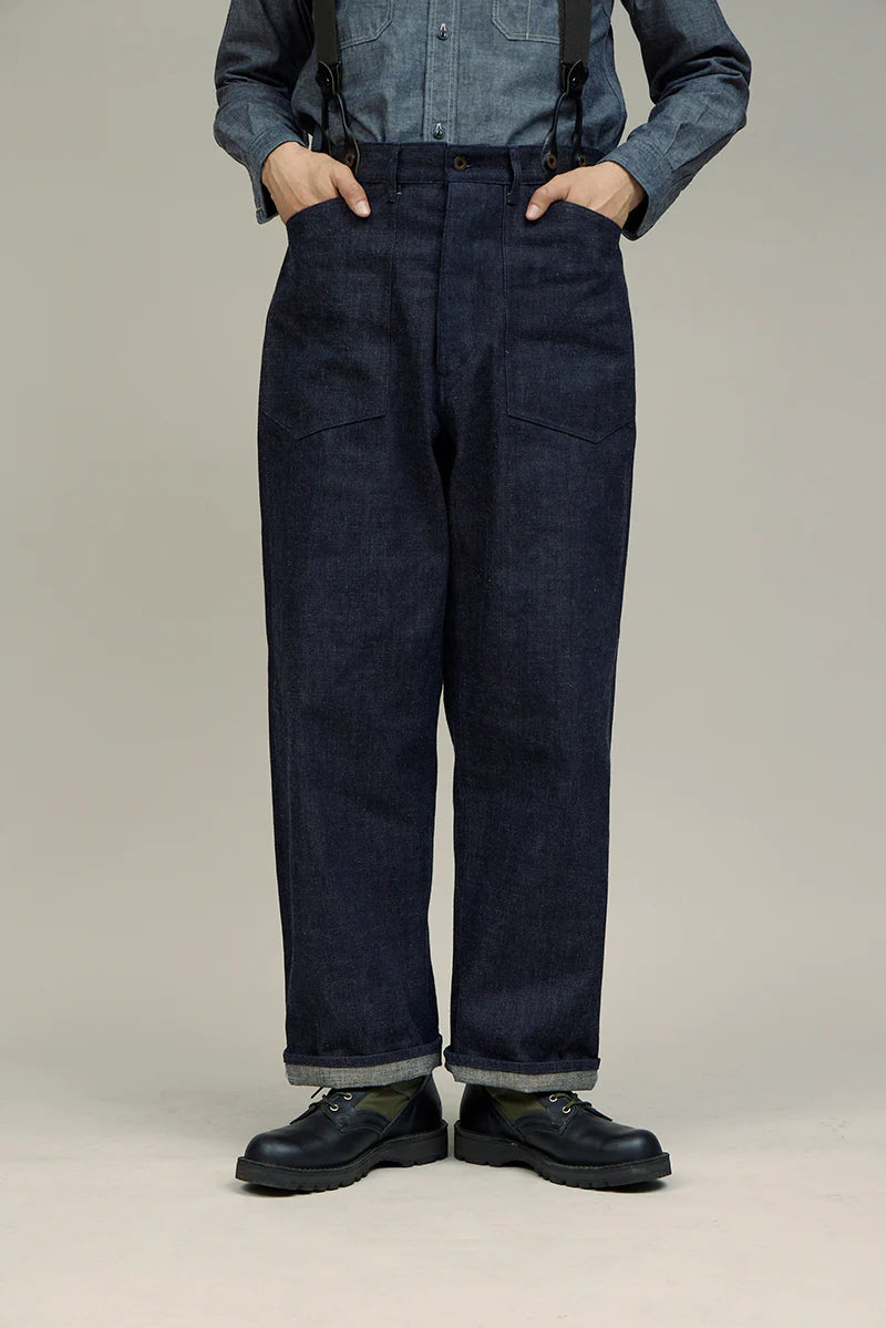 Nigel Cabourn - 30s US ARMY DENIM - INDIGO/GREEN