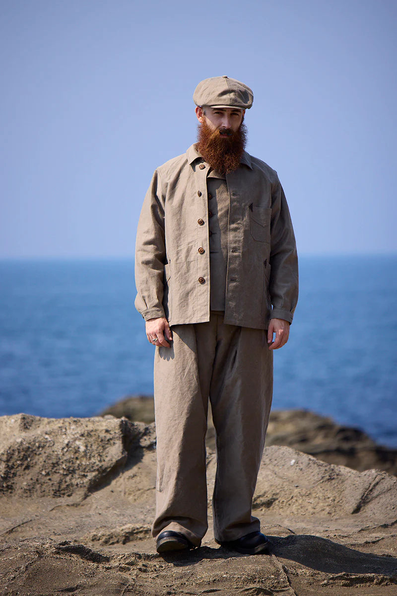 Nigel Cabourn - FISHERMAN JACKET - KURE KAKISHIBU