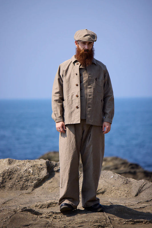 Nigel Cabourn - FISHERMAN JACKET - KURE KAKISHIBU