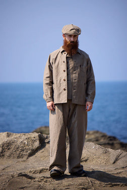 Nigel Cabourn - FISHERMAN JACKET - KURE KAKISHIBU