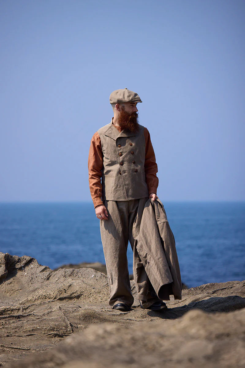 Nigel Cabourn - FISHERMAN VEST - KURE KAKISHIBU