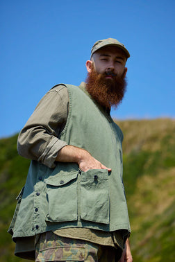 Nigel Cabourn - PULLOVER FISHING VEST - RIPSTOP