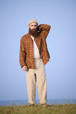 Nigel Cabourn - FRENCH CHORE JACKET - HEMP CHECK