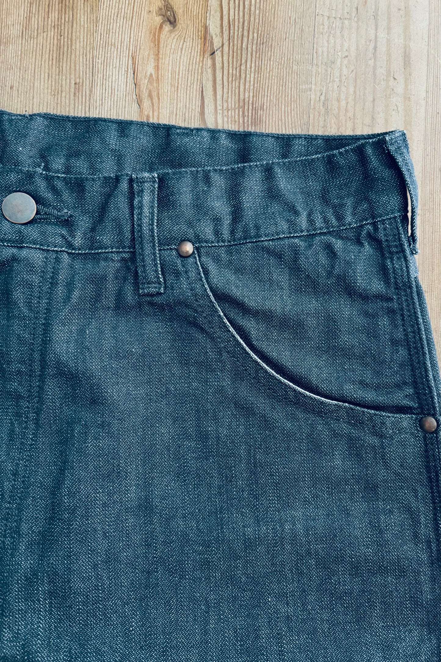 KENNETH FIELD - WESTERN 5P BROKEN TWILL - CHARCOAL