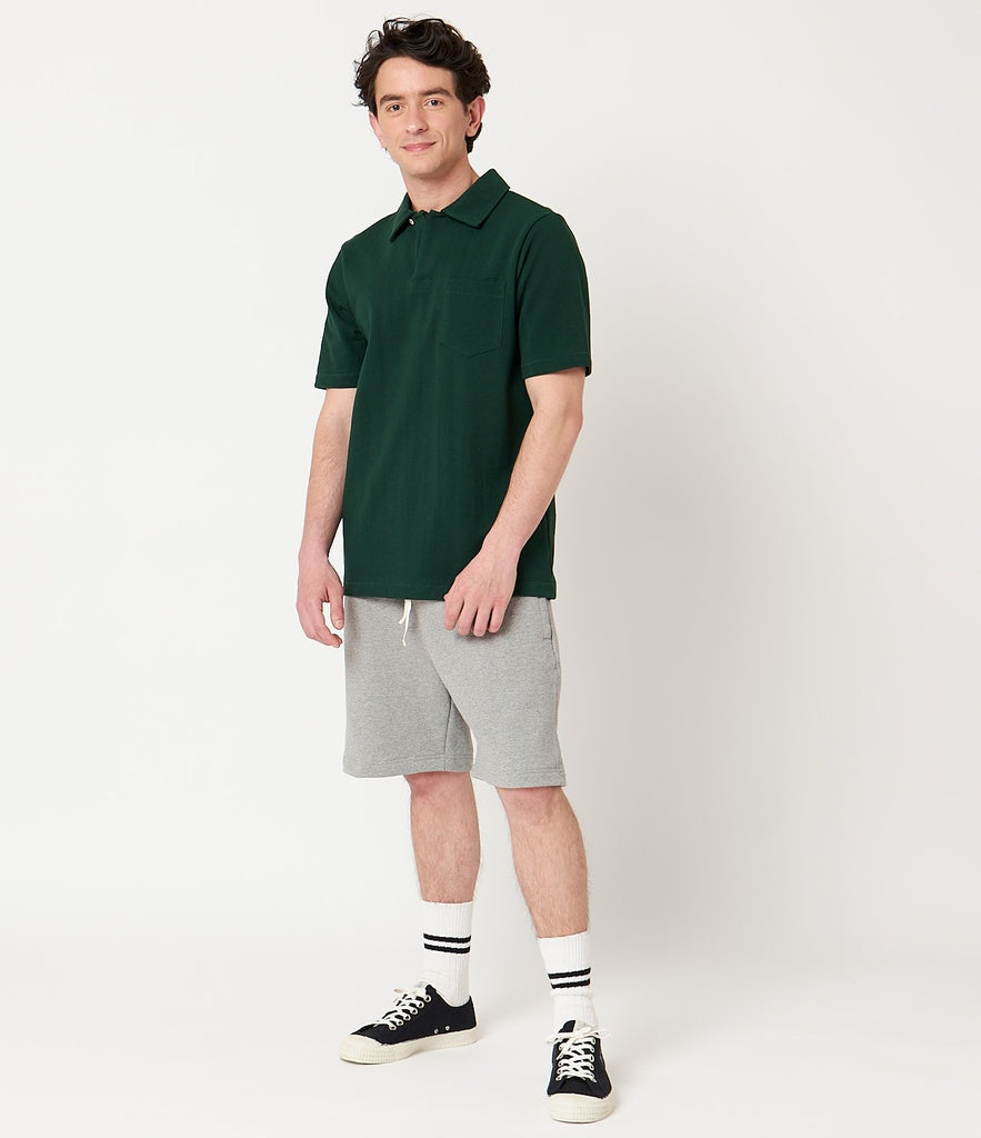 Merz b.Schwanen - 2PKPL POLO SHIRT WITH POCKET 7.2oz - CLASSIC GREEN